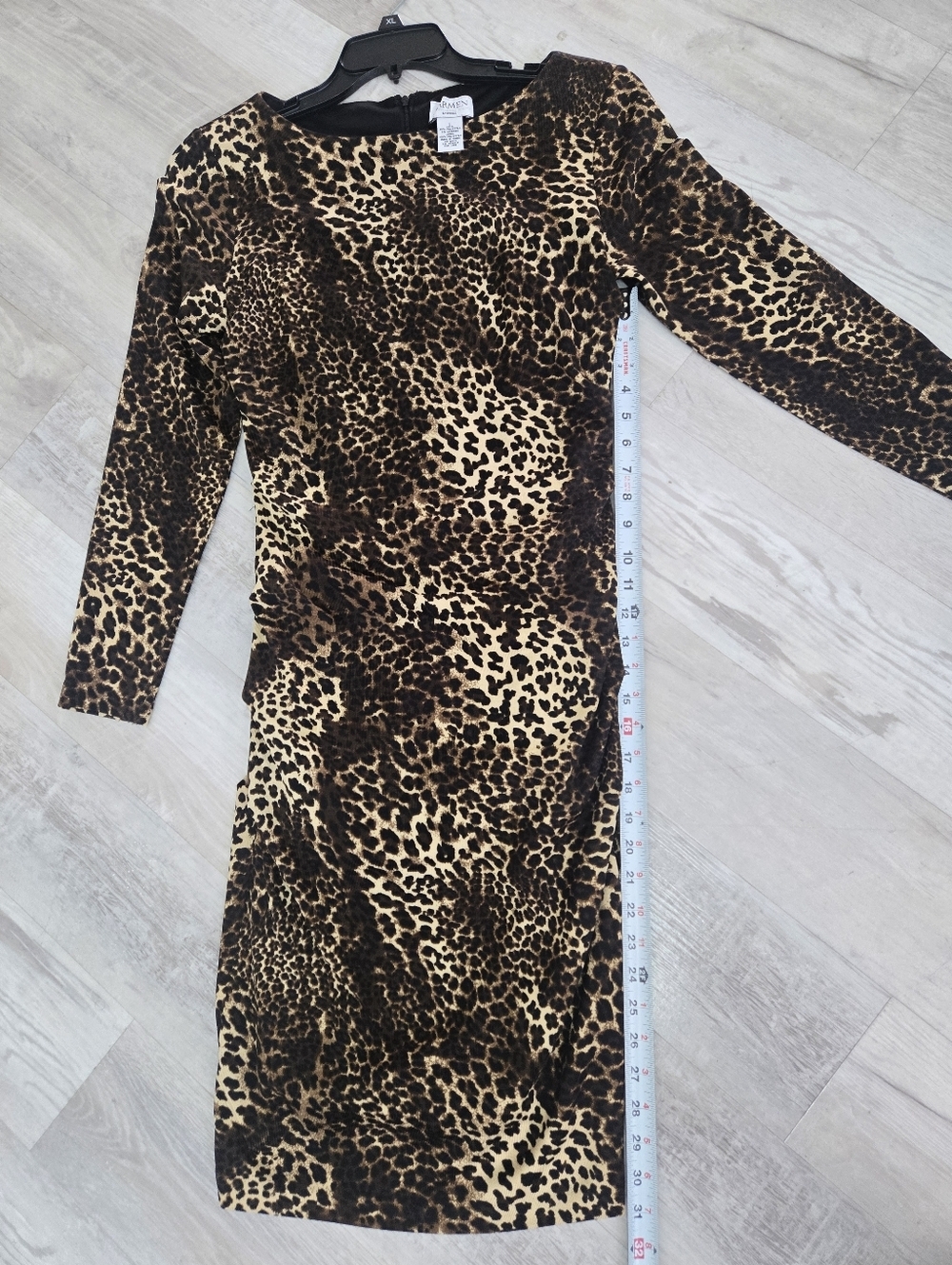 CARMEN MARC VALVO Leopard Print Bodycon Dress - Picture 6 of 8